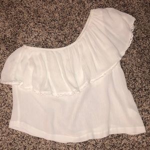 Off white one shoulder top